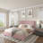 Haden Lambswool Boucle Upholstered Platform Bed Frame with Headboard-112681139-107248017