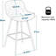 Agna Upholstered Counter Stool with Metal Frame-1640423543-1670267775