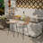 Chateau Wicker Outdoor Stool with Cushion-610767075