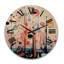 Horloge murale en bois massif Riya-1683067147
