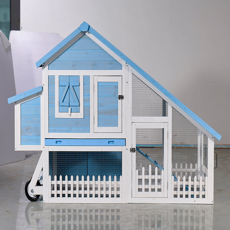 Cage à lapin en bois 76 po avec toit en asphalte imperméable 76 po