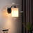 Modern Battery Operated Wall Sconce, Rechargeable Sconces Set of 2 With 13000mah Bulb, Cordless Wall Sconces With Remote, Battery Powered Wall Lamp Wireless Fabric Wall Lights For Bedroom Living Room, Black-1322915774-1321596517