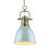Luminaire suspendu unique à 1 lumière Alethia sans accents de matériau secondaire ou d'accent