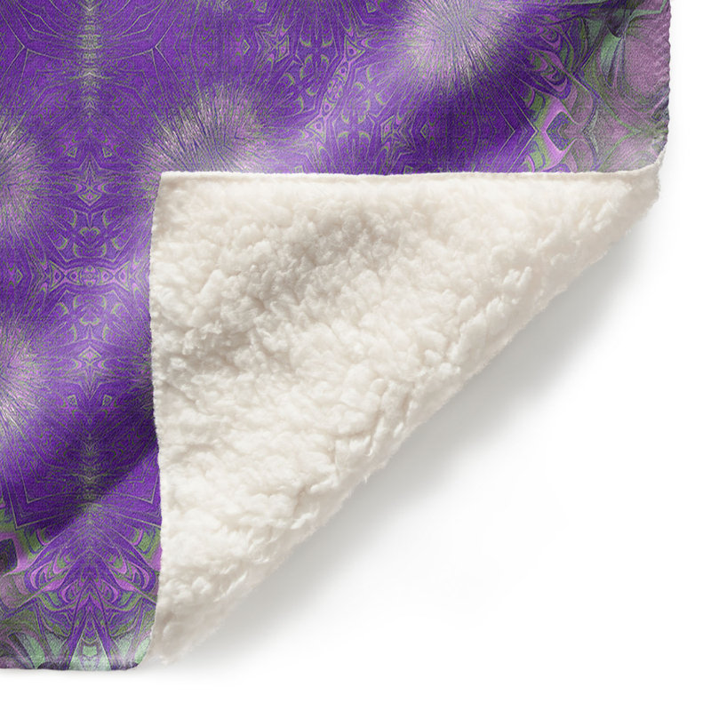 Jeté ajouré étoile , l 51 po x L 60 po, Mauve