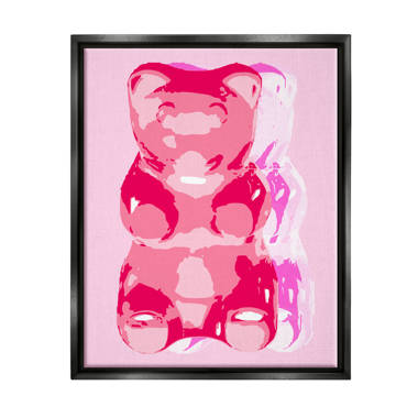 Pink Gummy Bears, Gummy bear decor, Candy wall art, Colorful kitchen art,  Quirky wall art, Pink kitchen poster, Fun kitchen art, Maximalist Magnet  for Sale by peachcakecanvas