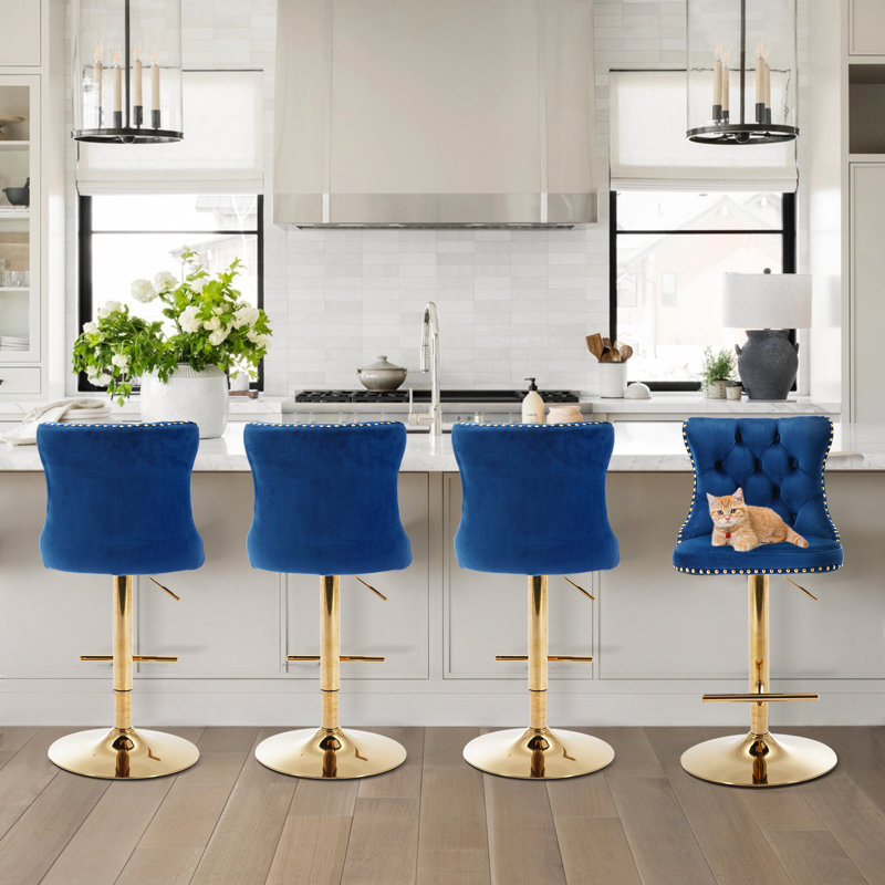 Tabouret Ainagul, Bleu