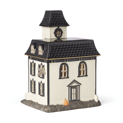 Figurine rétro rétro illuminée de maison d'Halloween