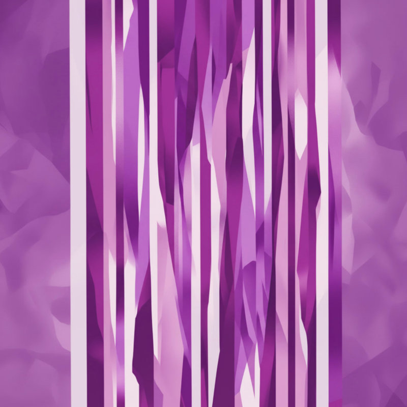 Couvertures abstraites à rayures verticales, L 50 po x H 60 po, Mauve clair / blanc moyen