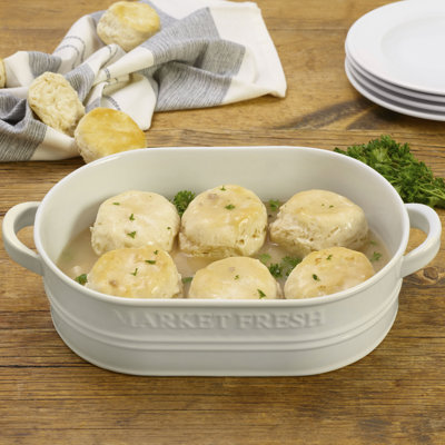 Fitz And Floyd Everyday White Oval Porcelain China Casserole Bakeware