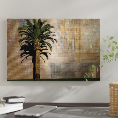 " Lone Palm Tree, M.H. de Young Memorial Museum, Golden Gate Park, San Francisco, California, USA " Color Photography