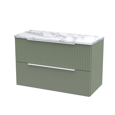 Fluted 80.5cm Single Bathroom Vanity Base Only