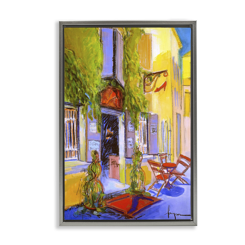 Toile flottante encadrée par David Drost, Cadre flottant gris lustré, H 25 po x l 17 po