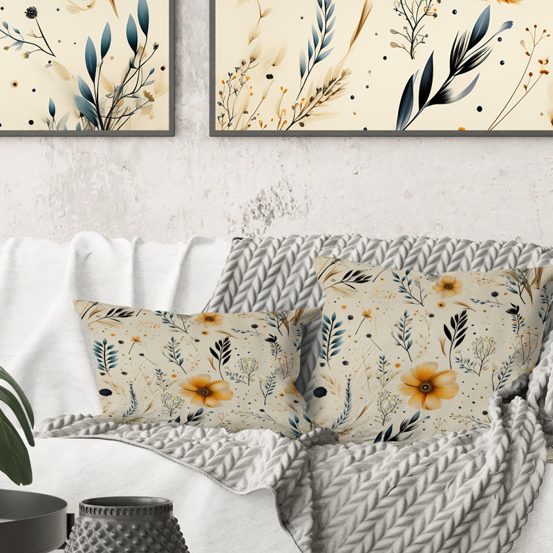 Nomadic Whispers Boho Pattern - Geometric Polyester Pillow