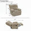 Fauteuil inclinable manuel berçant avec revêtement Nubby et accoudoirs moelleux, sans pivot-1399892117