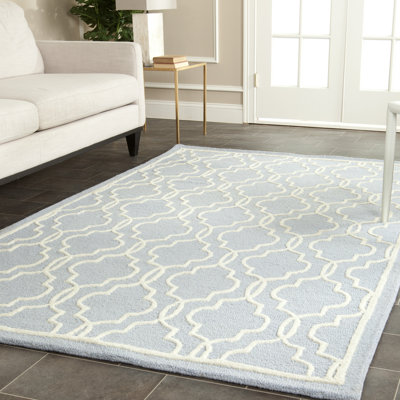 Malaki Rectangle Geometric Wool Hand Woven Area Rug