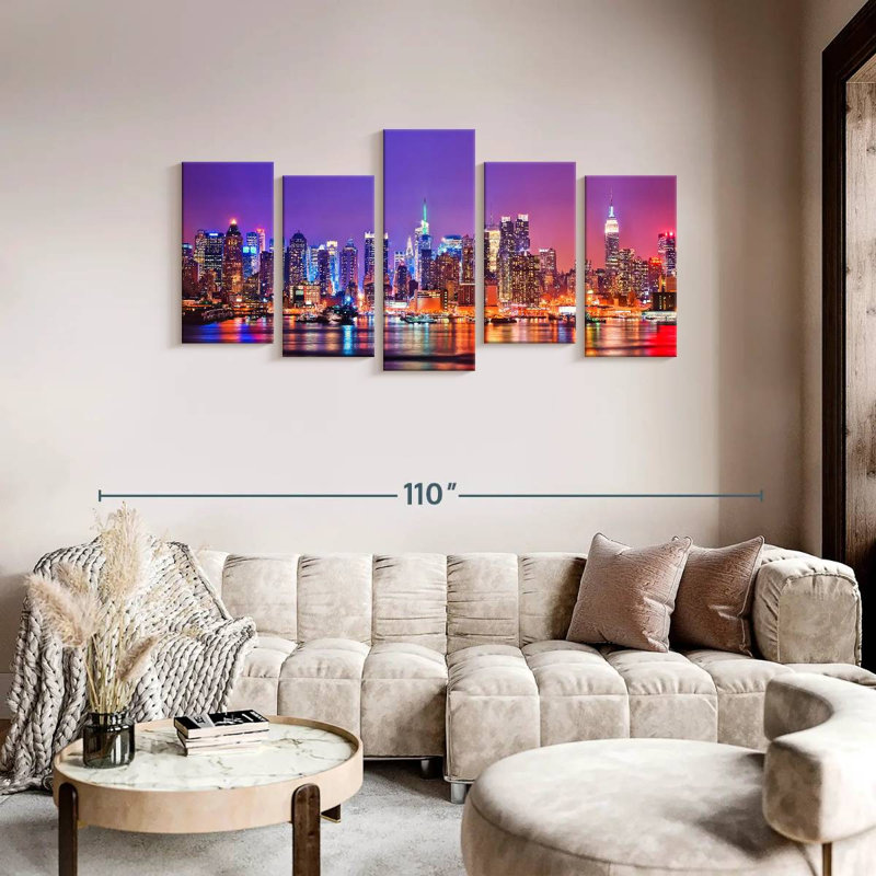  «New York At Night», H 40 po x l 80 po