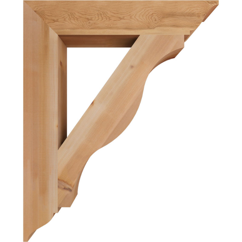 Support traditionnel Funston, H 42 po x l 5,5 po x P 34 po, Cèdre rouge de l'Ouest, Lisse