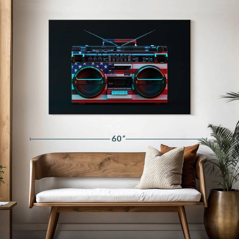 Abarca American Boombox, H 32 po x l 48 po