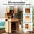 Double-door Bamboo High-capacity Storage Cabinet