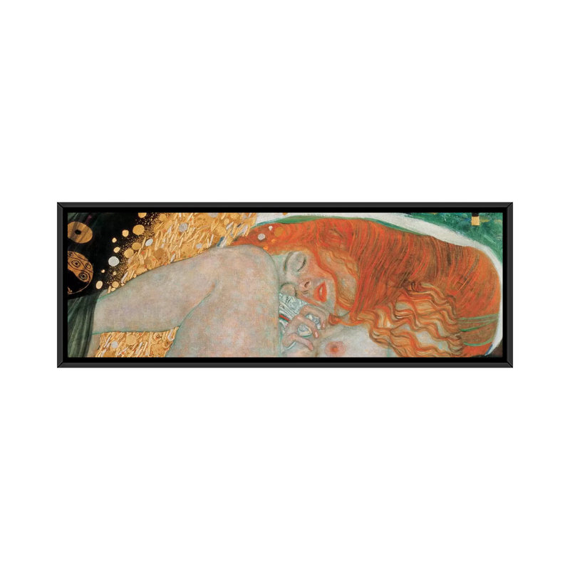 «Danae, Horizontal» par Gustav Klimt, impression sur toile tendue, H 20 po x l 60 po x P 1,5 po, Toile tendue