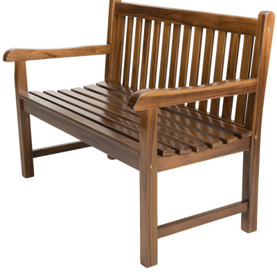 Macaro Solid Wood Teak Outdoor Bench