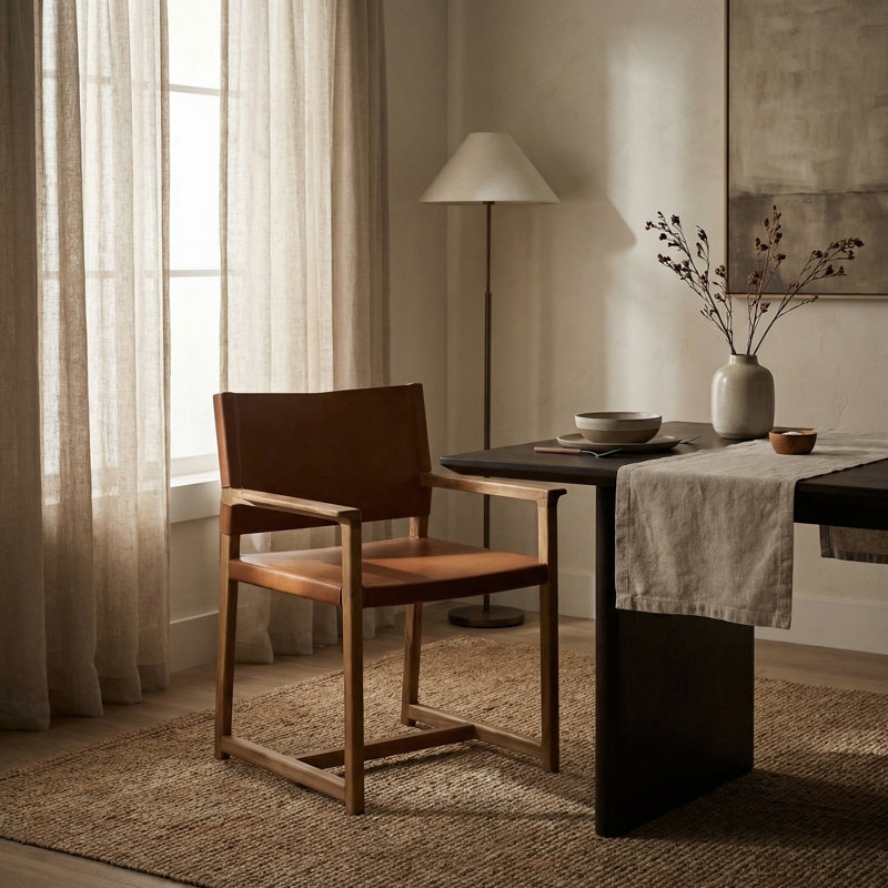 Xavier Leather Arm Chair