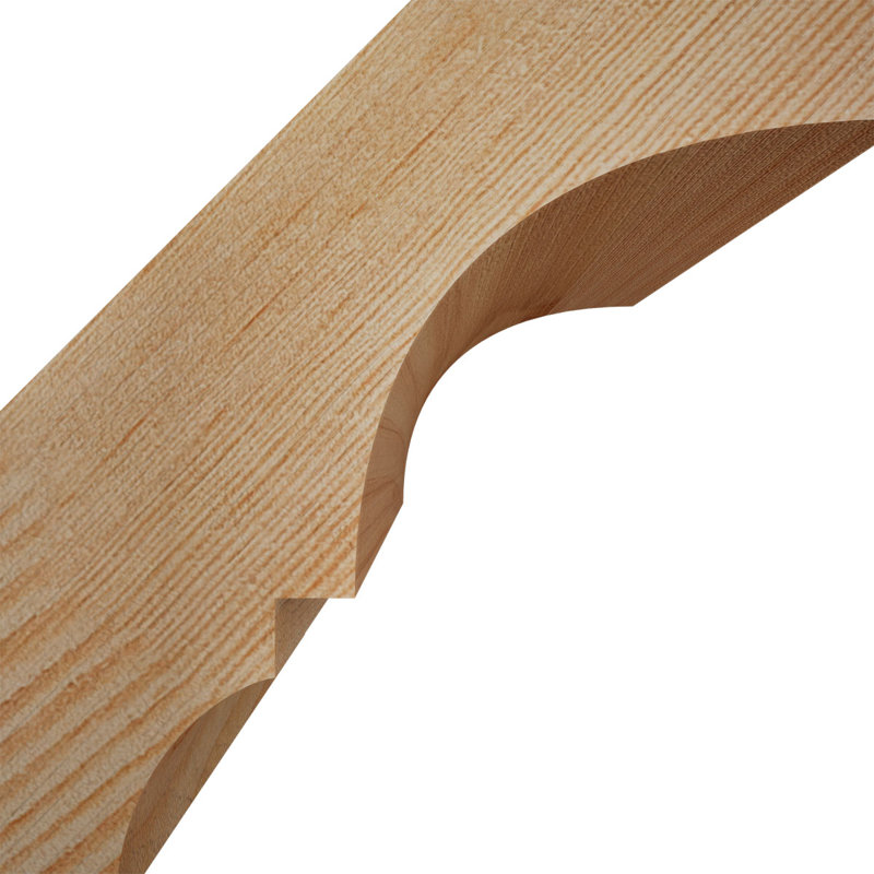 Attelle de genou lisse Balboa, l 5 5 po x P 6 po x H 6 po, Sapin de Douglas, Lisse, H 6 po x l 5,5 po x P 6 po