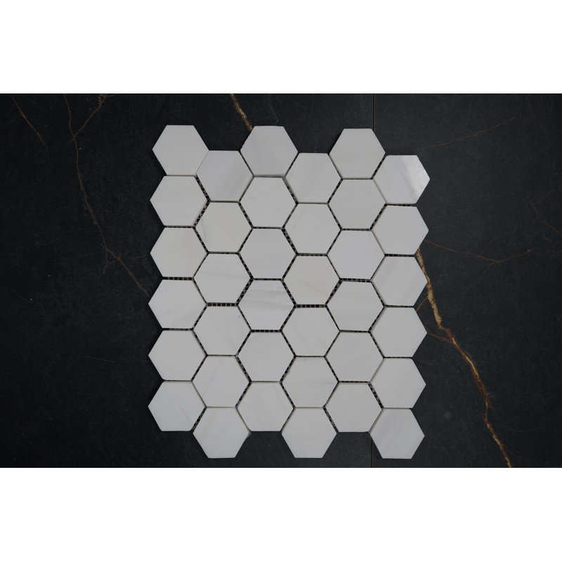 Bianco Dolomite 2 "hexagonal brillant