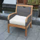 Colden Teak Wicker 2 - Person Seating Group with Cushions
