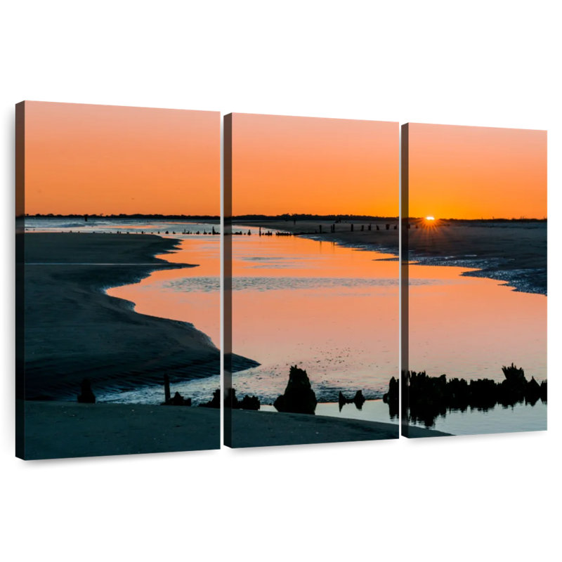 Gillard Charleston Beach Sunset, 42" H x 65" W