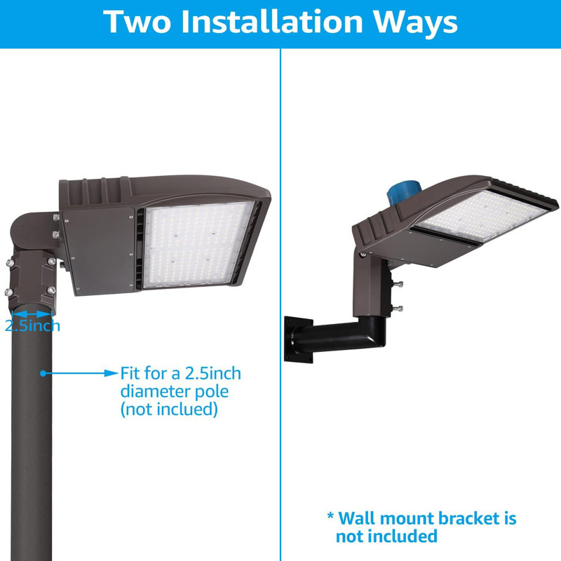 Lumière DEL commerciale, IP65, lumière du jour 5000k, 100 à 277 V, intensité variable de 1 à 10 V