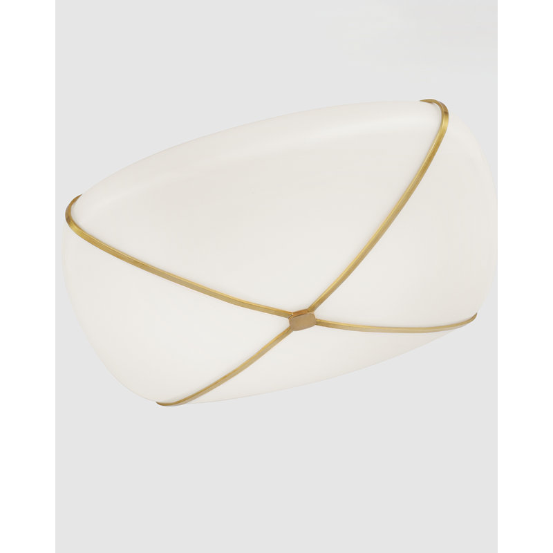 Fondant 1 - Light LED Flush Mount, Soft Brass