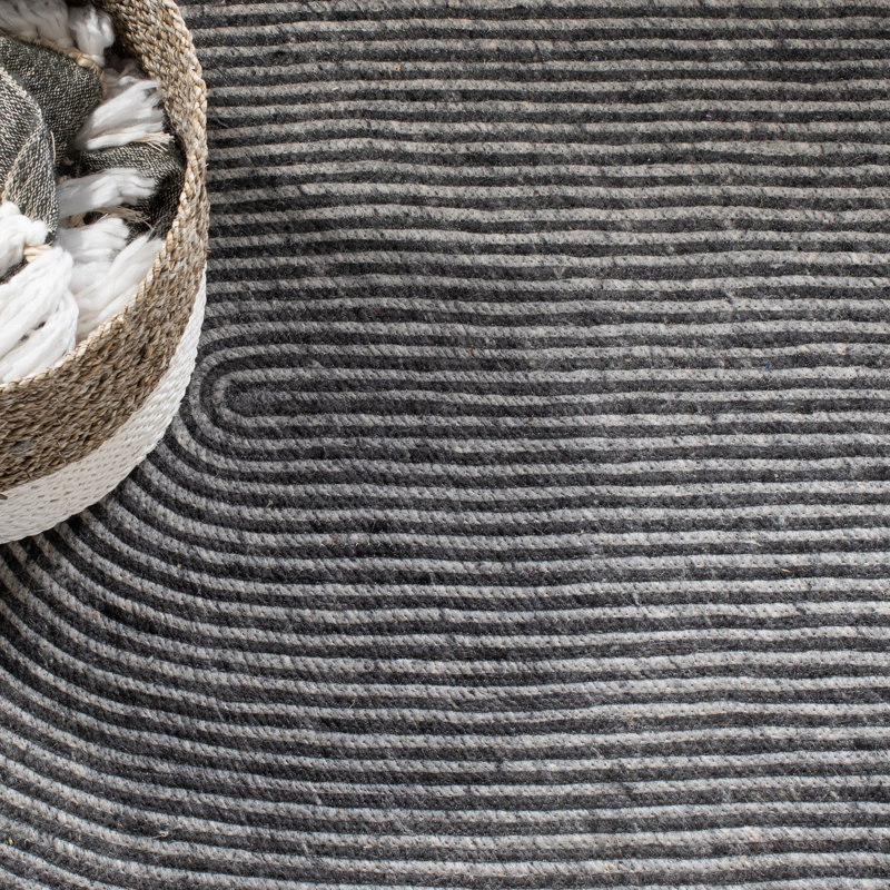 Tapis géométrique en laine tissé à la main Cordova, Ovale 5 pi x7 pi
