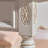Solid wood white carved desk