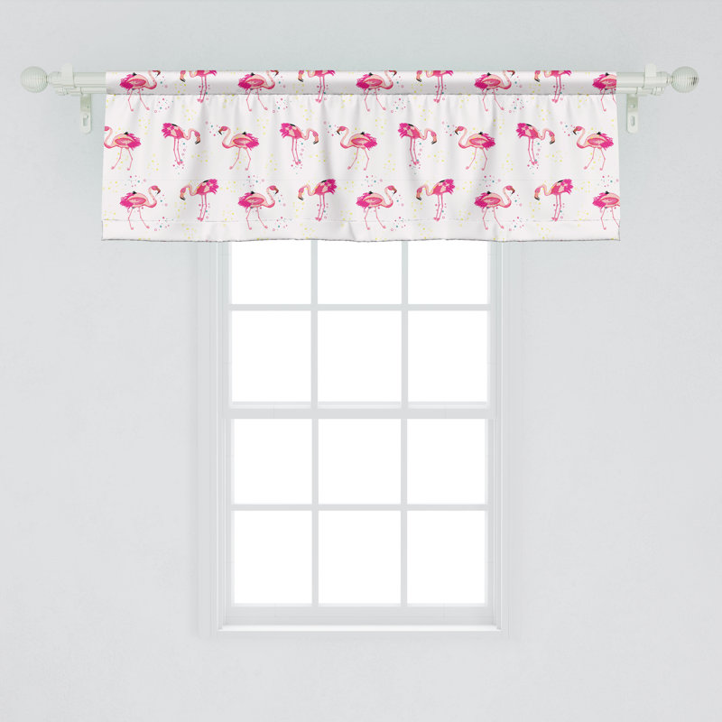 Ensemble de 2 cantonnières Ambesonne Flamingo, L 54 po x L 12 po