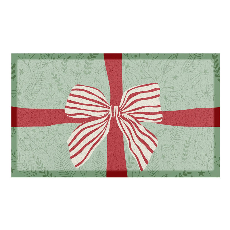 Non-Slip Striped Doormat, 16" x 28"