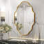 Oval Bathroom Mirror, Aluminium Frame Vanity Mirror with 4mm HD Shatterproof Glass, Wall Mounted Portrait or Landscape-181566503-181566496