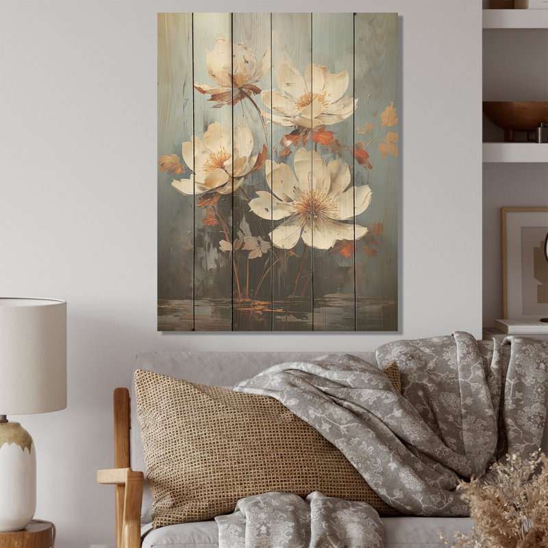 Lune sérénade au clair de lune - Art mural sur bois de pin naturel, H 20 po x l 10 po