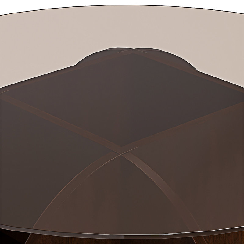 Round Coffee Table with Storage