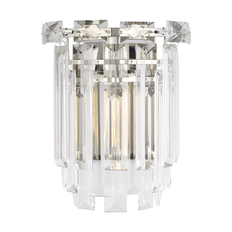 Flush Mounted Sconce, Polished Nickel