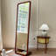 Rectangle Solid Wood+Rattan Full Length Mirrors