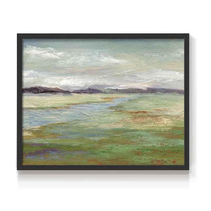 «Meadow Stream II», reproduction encadrée, H 8 po x l 10 po, Noir, noir, noir, noir