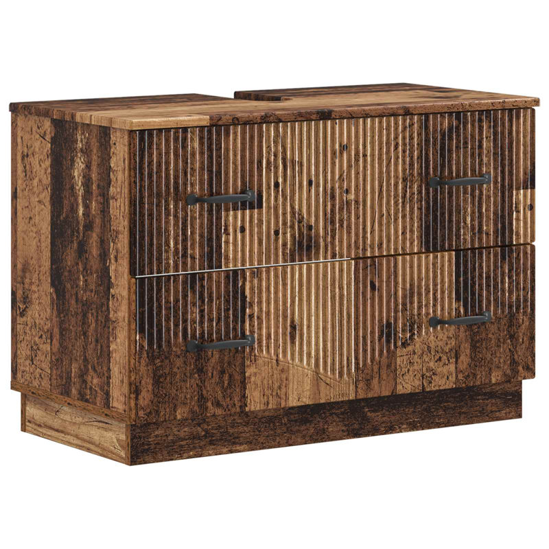 Bathroom Storage Furniture Set, Old Wood