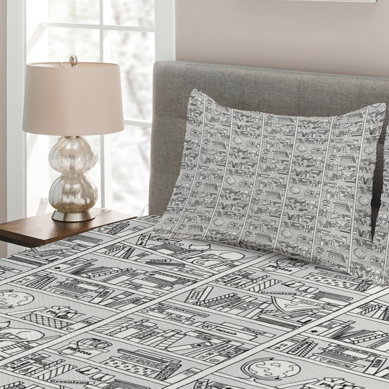 Coverlet, King Bedspread + 2 Shams