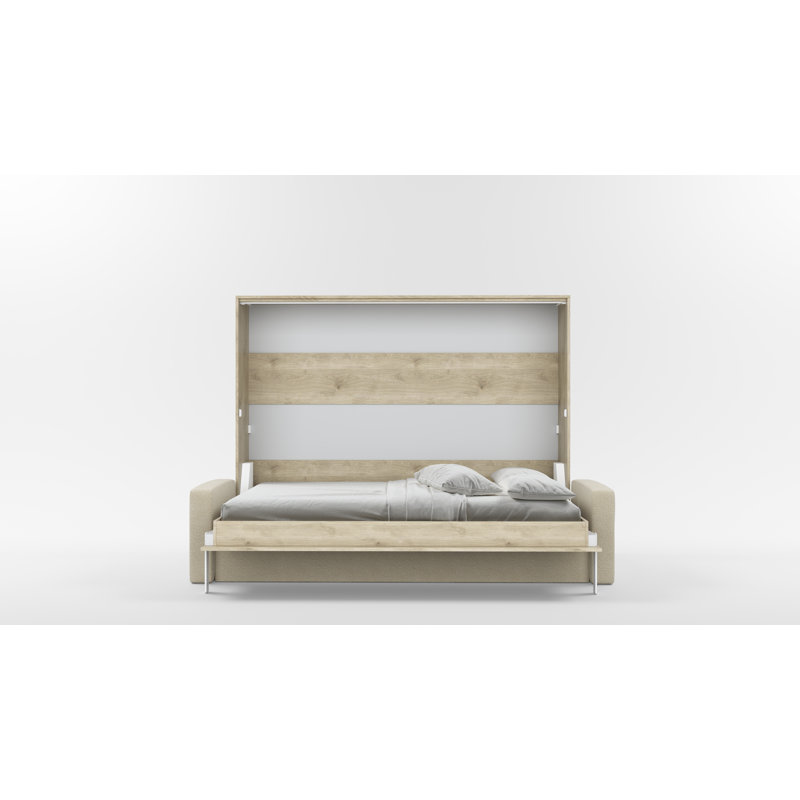 Neidelin Upholstered Bed, Beige/Cream