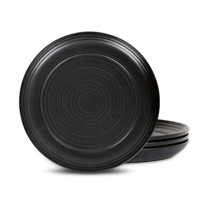 Ensemble de 4 assiettes en grès Stone Lain Elio