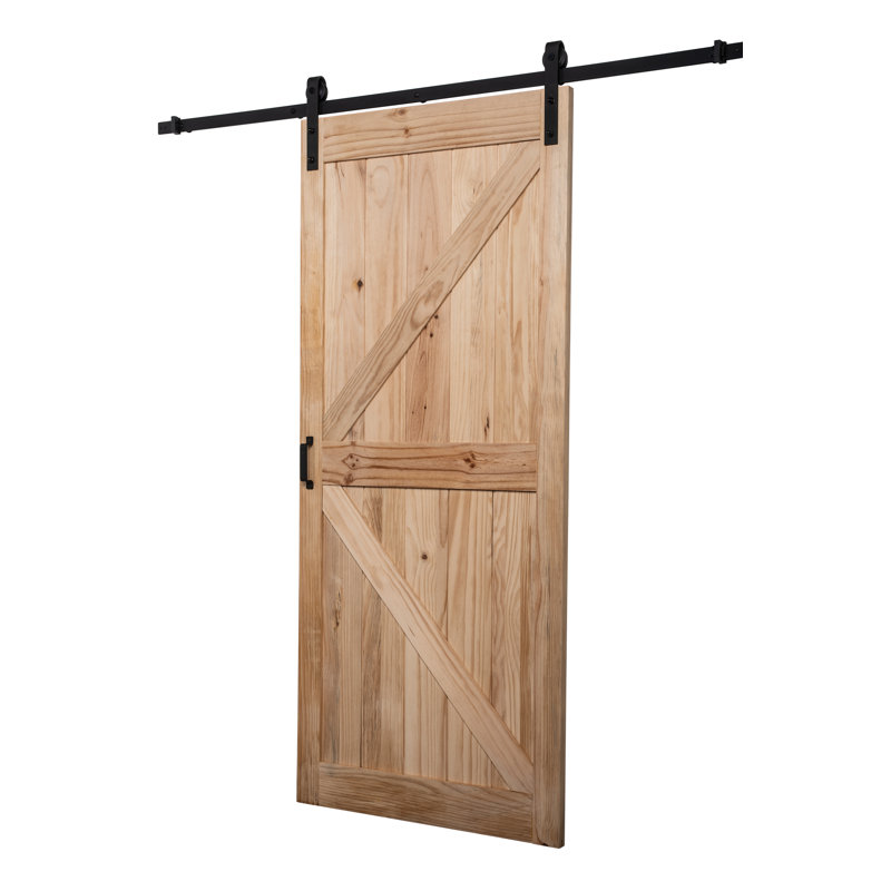 Porte de grange en pin lambrissé Sierra K-Design
