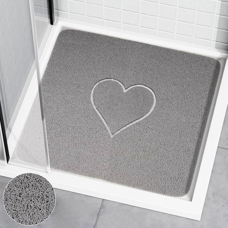 Recyclable PVC Non-Slip Shower Mat, Square- 60" L x 60" W