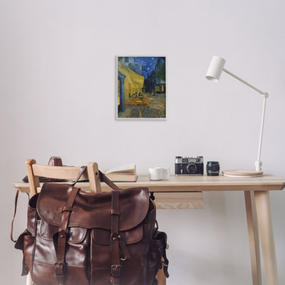 «Van Gogh Café Terrace at Night», art de la giclée encadrée par one1000paintings