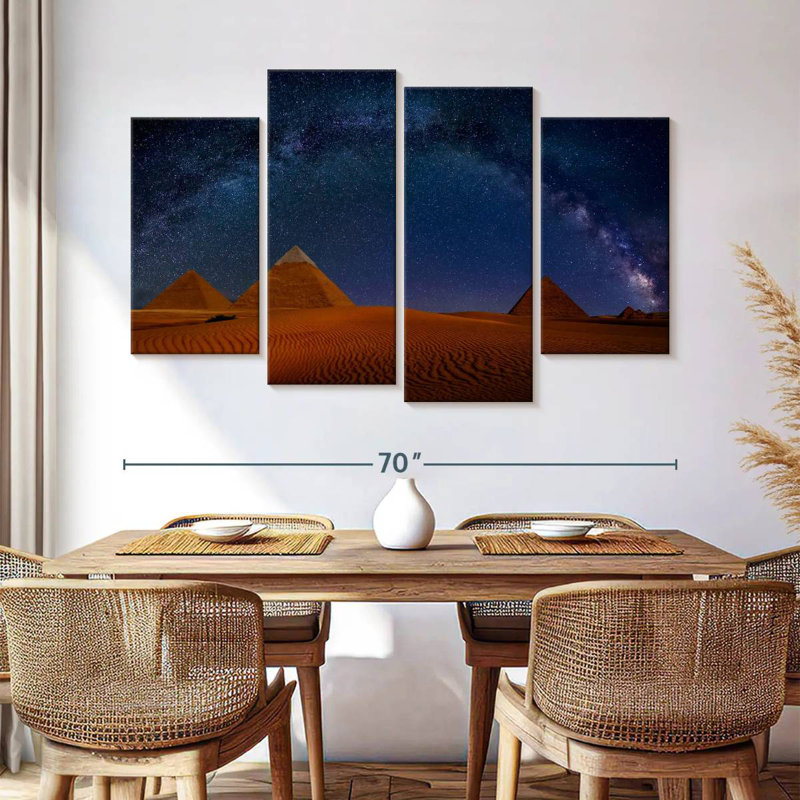Adella Starry Sky Over Giza Pyramids, 42" H x 68" W